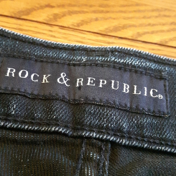 size 26 Rock & Republic dark blue Jeans - Picture 3 of 16